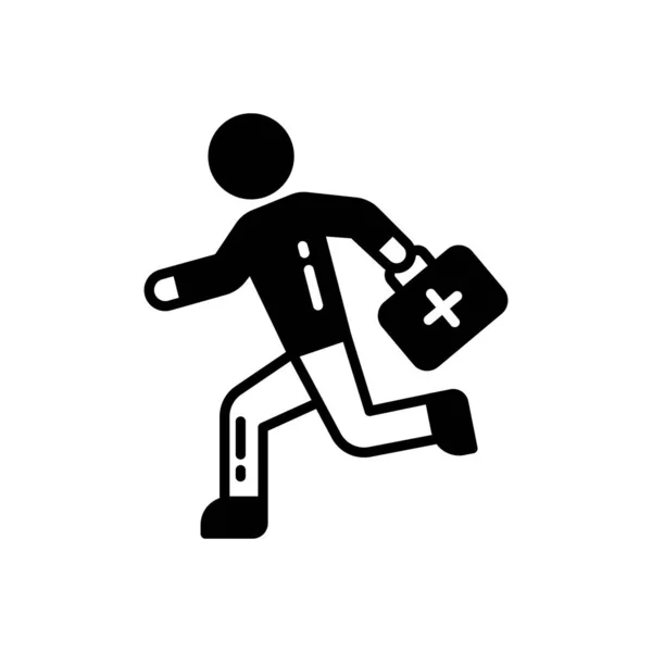 Medizinische Notfall Symbol Vektor Logotyp — Stockvektor