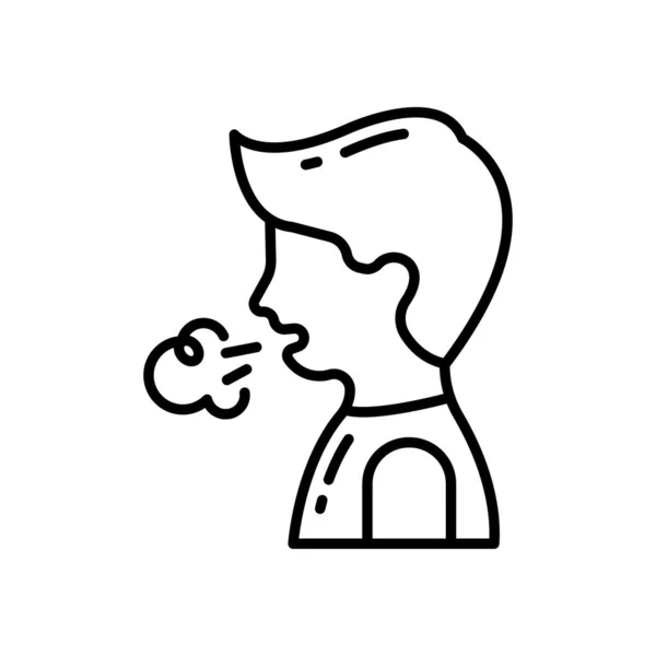 Εικονίδιο Επίθεσης Άσθματος Διάνυσμα Λογότυπο — Διανυσματικό Αρχείο