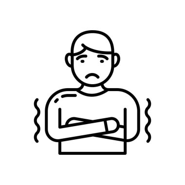 Hipotermi ikonu. Logotype