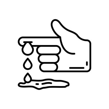 Vektör olarak Kan Kaybı simgesi. Logotype