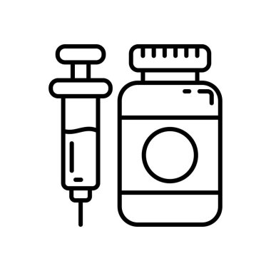Vektörde madde kötüye kullanma simgesi. Logotype