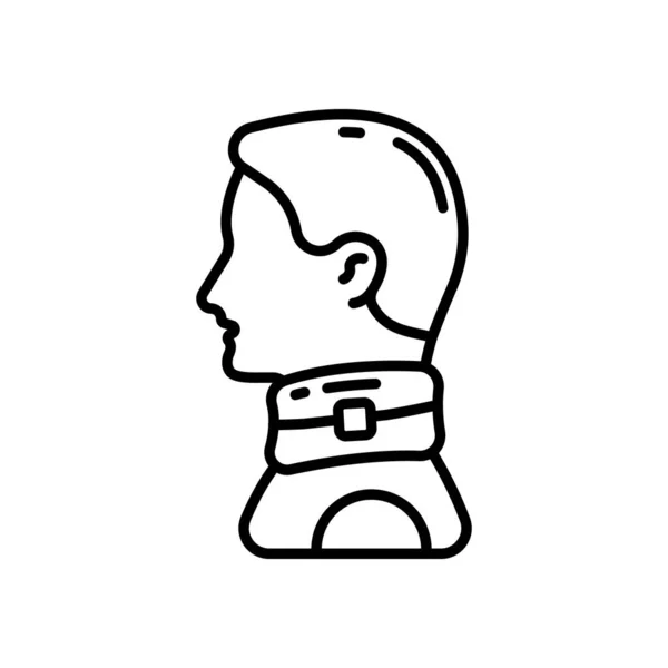 Icono Lesión Cuello Vector Logotipo — Archivo Imágenes Vectoriales