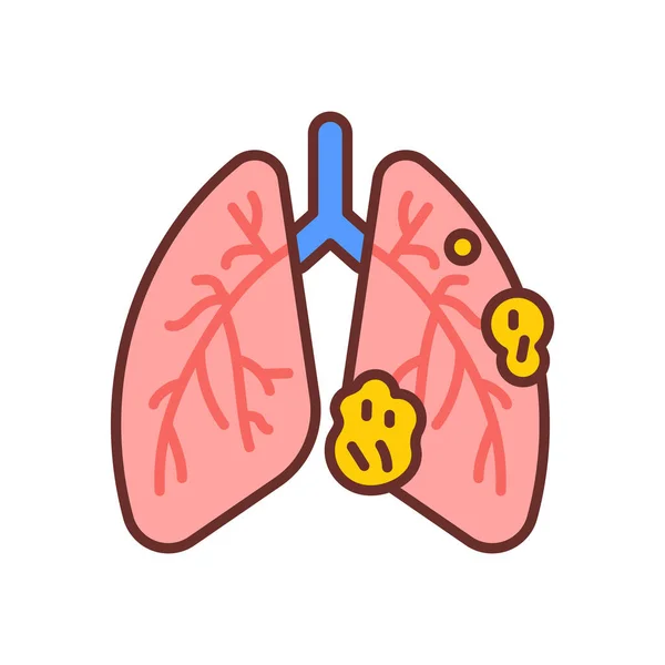 Icône Détresse Respiratoire Dans Vecteur Logotype — Image vectorielle