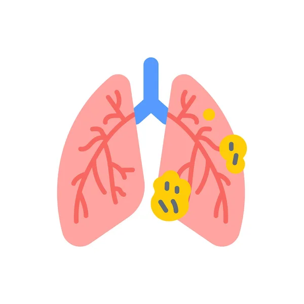 Icône Détresse Respiratoire Dans Vecteur Logotype — Image vectorielle