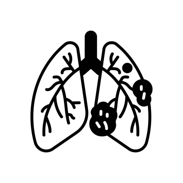 Ícone Desconforto Respiratório Vetor Logotipo —  Vetores de Stock