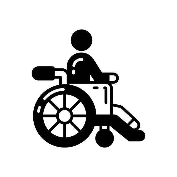 Paralysis Icon Vector Logotype — Stock Vector