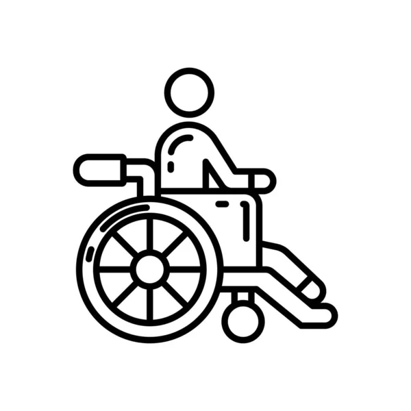 Paralysis Icon Vector Logotype — Stock Vector