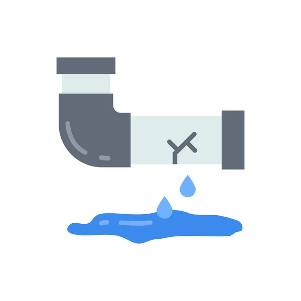 Icône Broken Pipes Dans Vecteur Logotype — Image vectorielle