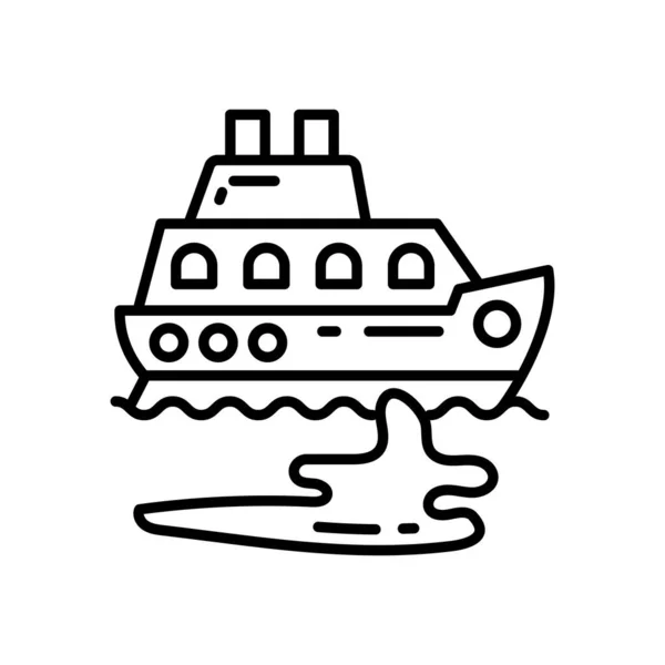 Εικόνα Πετρελαιοκηλίδας Διάνυσμα Λογότυπο — Διανυσματικό Αρχείο