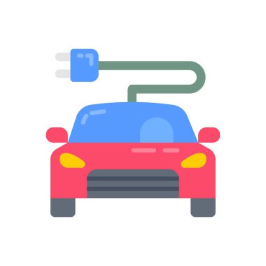 Vektör olarak Solar Car simgesi. Logotype