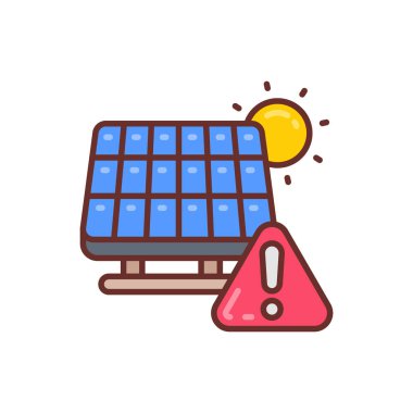 Vektör simgesini uyar. Logotype