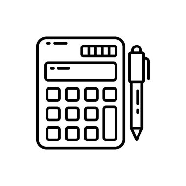 Vektör içinde Güneş Hesaplayıcı simgesi. Logotype