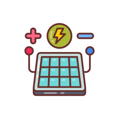 Devre simgesi vektörde. Logotype