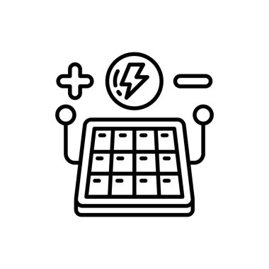 Devre simgesi vektörde. Logotype