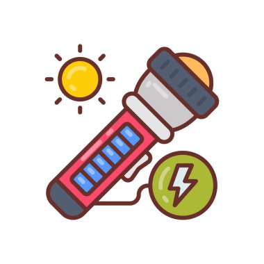 Vektör olarak Güneş Işığı simgesi. Logotype