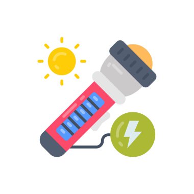 Vektör olarak Güneş Işığı simgesi. Logotype