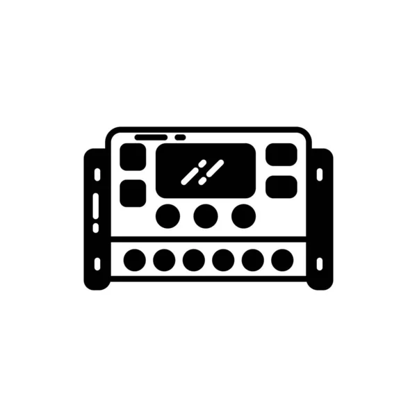 Laddare Controller Ikon Vektor Logotyp — Stock vektor