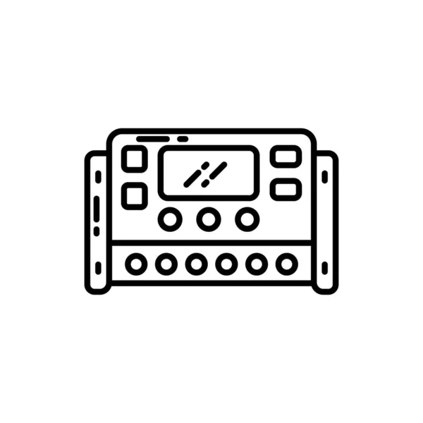 Ícone Controlador Carregador Vetor Logotipo — Vetor de Stock