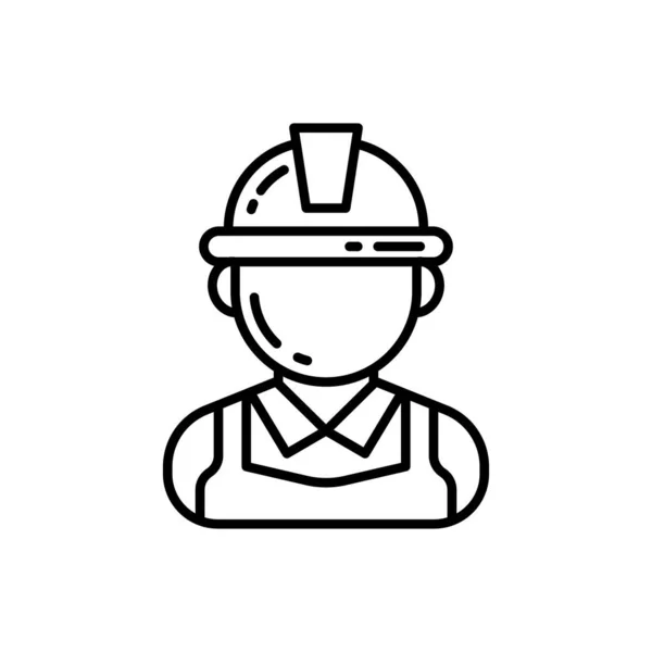 Icône Technicien Vecteur Logotype — Image vectorielle