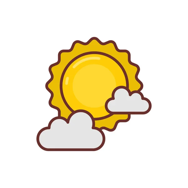 Sun Icon Vector Logotype — Stock Vector