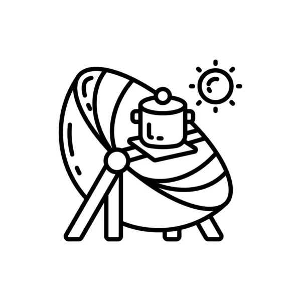 Иконка Solar Cooker Векторе Логотип — стоковый вектор