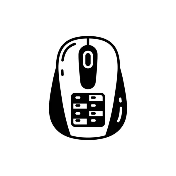 Ícone Mouse Solar Vetor Logotipo —  Vetores de Stock