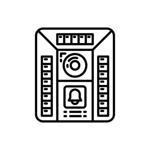 Иконка Солнечный Звонок Векторе Логотип — стоковый вектор