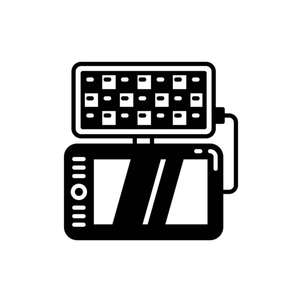 Icône Solaire Dans Vecteur Logotype — Image vectorielle