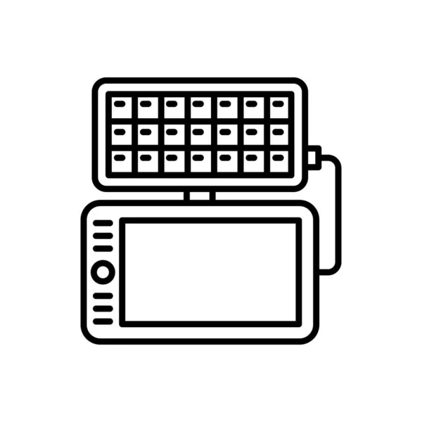 Icône Solaire Dans Vecteur Logotype — Image vectorielle