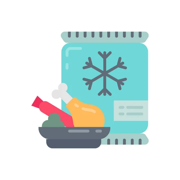 Frozen Foods Icoon Vector Logotype — Stockvector