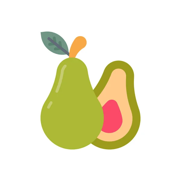 ベクトル内の梨のアイコン ロゴタイプ — ストックベクタ