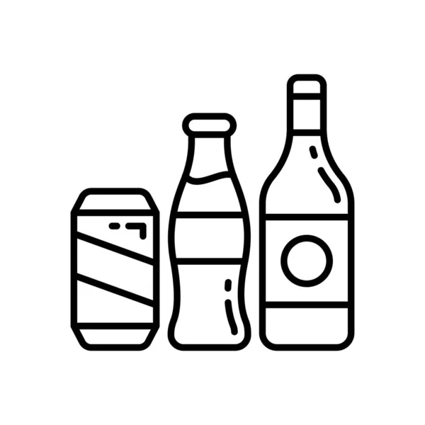 Ícone Bebidas Vetor Logotipo —  Vetores de Stock