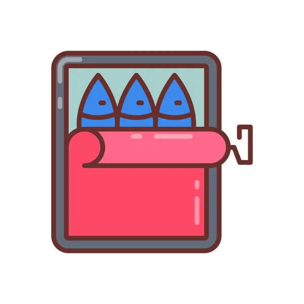 Εικονίδιο Κονσερβοποιημένων Εμπορευμάτων Διάνυσμα Λογότυπο — Διανυσματικό Αρχείο