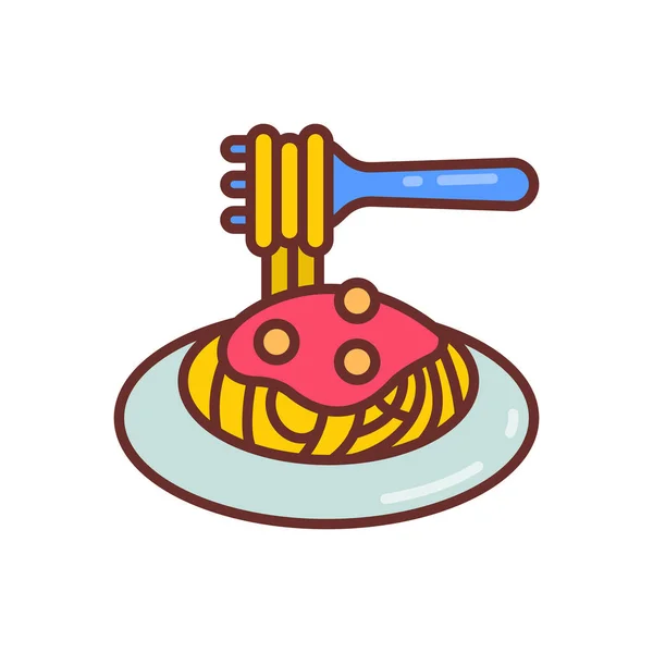 Εικονίδιο Pasta Διάνυσμα Λογότυπο — Διανυσματικό Αρχείο