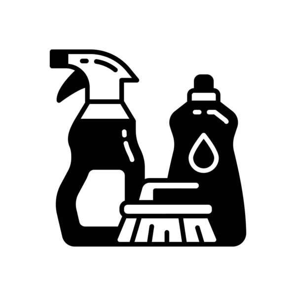 Καθαρισμός Προμήθειες Εικονίδιο Διάνυσμα Λογότυπο — Διανυσματικό Αρχείο