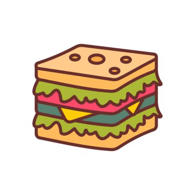 Şarküteri ikonu. Logotype