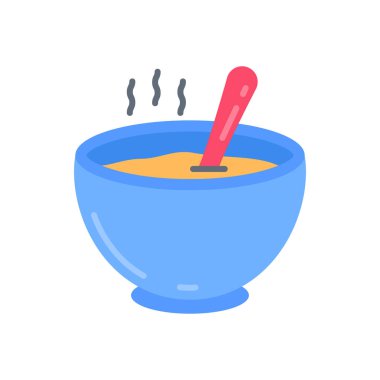 Çorba Çubuğu simgesi vektörde. Logotype