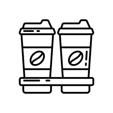 Vektör olarak kahve ikonu. Logotype