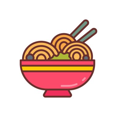 Vektör olarak erişte ikonu. Logotype