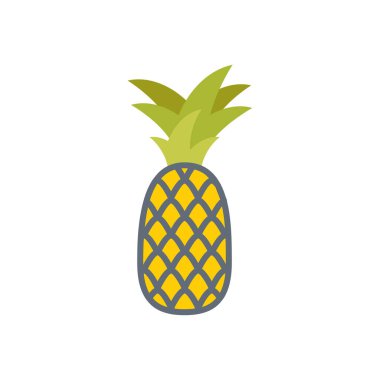 Vektör olarak ananas simgesi. Logotype