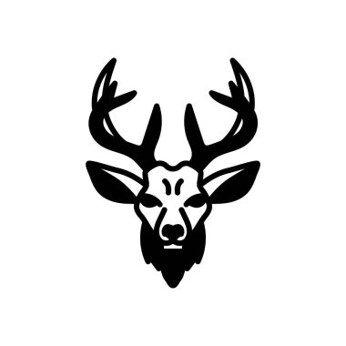 Vektör olarak geyik eti simgesi. Logotype