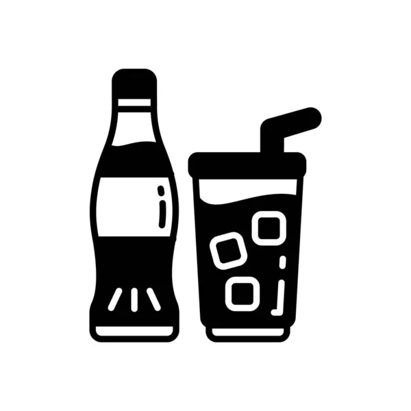 Ícone Refrigerantes Vetor Logotipo — Vetor de Stock
