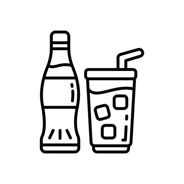 Ícone Refrigerantes Vetor Logotipo — Vetor de Stock