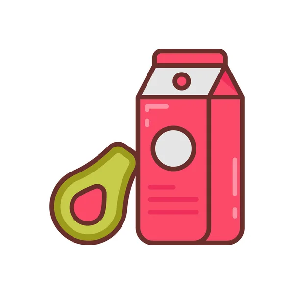 Juice Icoon Vector Logotype — Stockvector