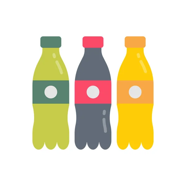 Das Symbol Für Kohlensäurehaltige Getränke Einem Vektor Logotyp — Stockvektor