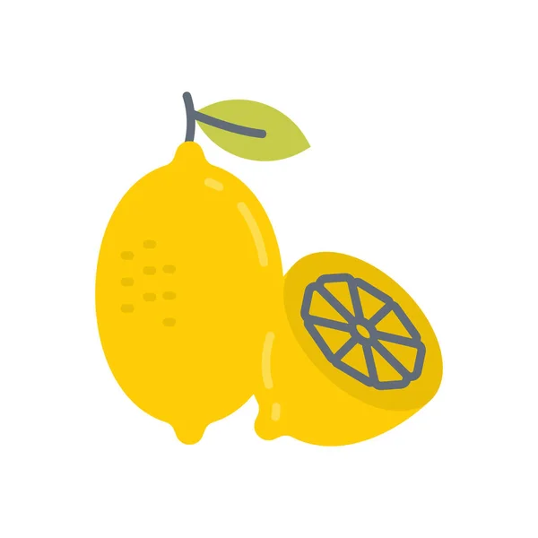 Ikona Citronů Vektoru Logotyp — Stockový vektor