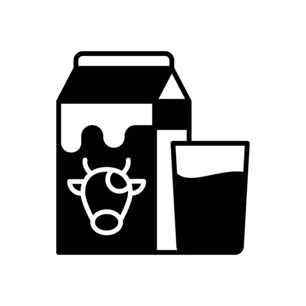 Значок Молока Векторе Логотип — стоковый вектор