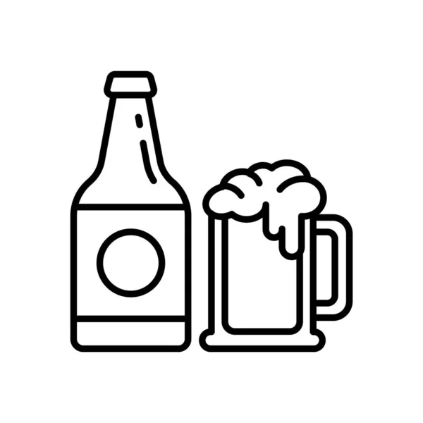 Bier Symbol Vektor Logotyp — Stockvektor