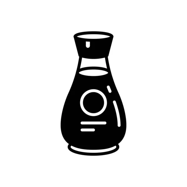 Ícone Molho Soja Vetor Logotipo —  Vetores de Stock