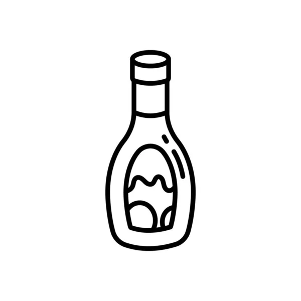Salat Dressing Ikone Vektor Logotyp — Stockvektor